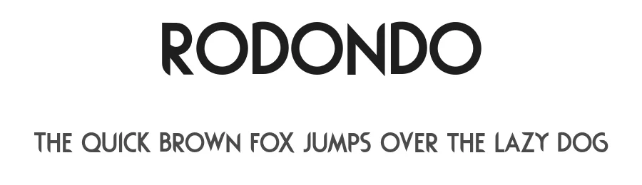 Rodondo by Olly Wood — Sans Serif Font