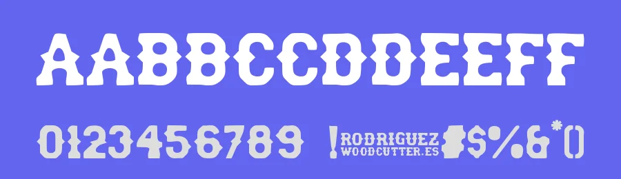 Rodriguez by Woodcutter — Decorative Font — thumbnail 3
