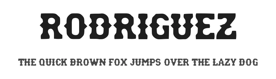 Rodriguez by Woodcutter — Decorative Font
