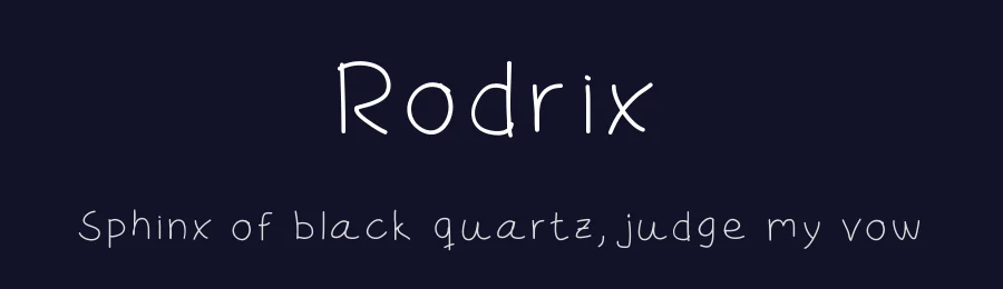 Rodrix by Rafael Branco — Decorative Font — thumbnail 2