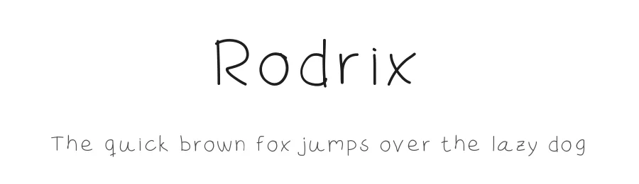 Rodrix by Rafael Branco — Decorative Font
