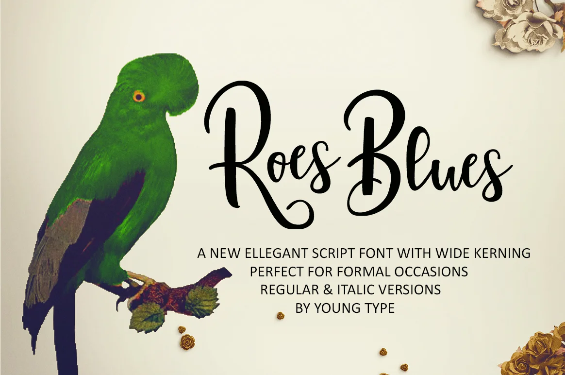 Roes Blues Font by Youngtype β Script Handwritten Font
