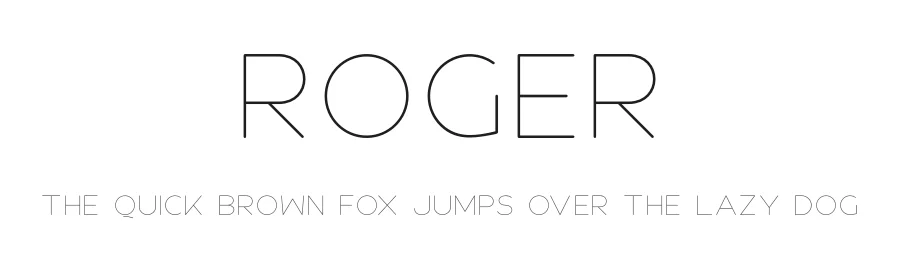 Roger by Graphicfresh — Sans Serif Font