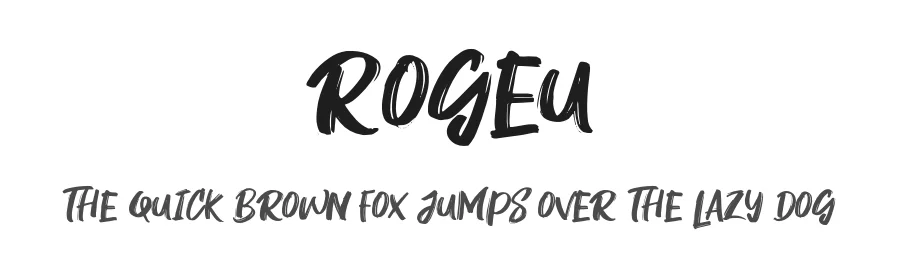 Rogeu by Khurasan — Script Handwritten Font