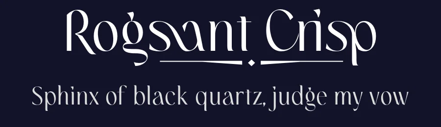 Rogsant Crisp by Måns Grebäck — Sans Serif Font — thumbnail 2