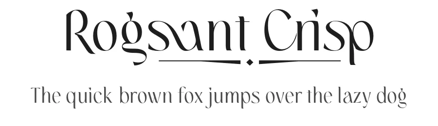 Rogsant Crisp by MΓ₯ns GrebΓ€ck β Sans Serif Font