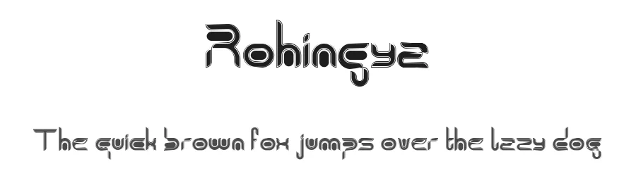 Rohingya by Mohammad Arafin — Decorative Font