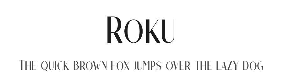 Roku by Craft Supply Co. — Sans Serif Font