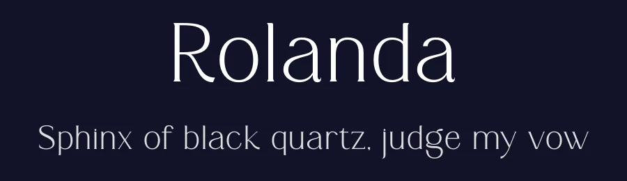 Rolanda by Muflieart — Serif Font — thumbnail 2