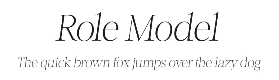 Role Model by Ef Studio — Serif Font