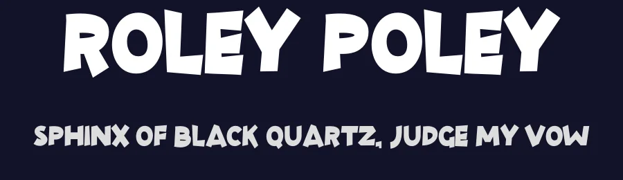 Roley Poley by Rometheme Std — Decorative Font — thumbnail 2