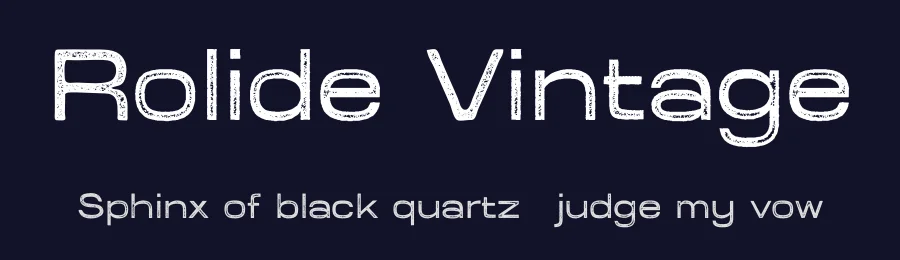 Rolide Vintage by Craft Supply Co. — Decorative Font — thumbnail 2
