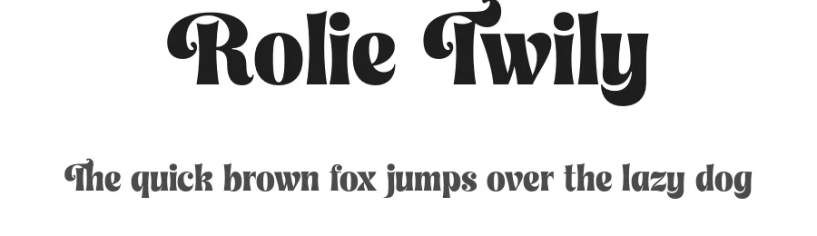 Rolie Twily by Jolicia Type Foundry — Decorative Font