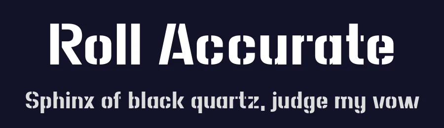 Roll Accurate by Chequered Ink — Decorative Font — thumbnail 2