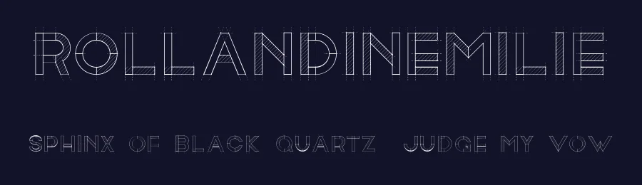 RollandinEmilie by Emilie Rollandin — Decorative Font — thumbnail 2