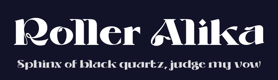 Roller Alika by Alit Design — Sans Serif Font — thumbnail 2