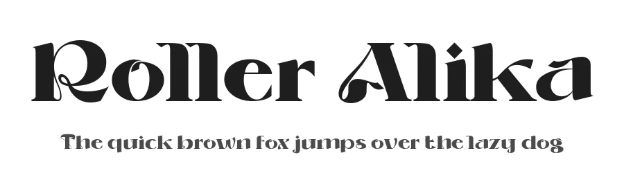 Roller Alika by Alit Design β Sans Serif Font