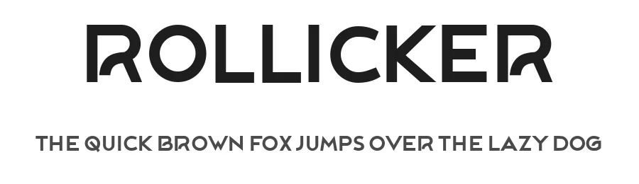 Rollicker by Vladimir Nikolic — Sans Serif Font