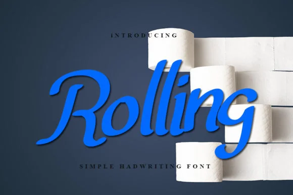 Rolling Font by Slenting Art — Script Handwritten Font