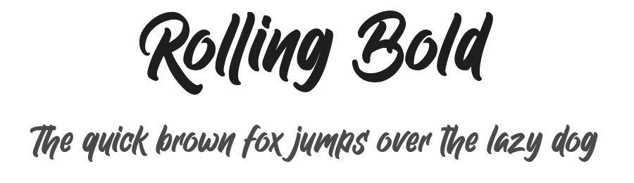Rolling Bold