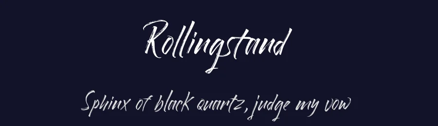 Rollingstand by !bey Design — Script Handwritten Font — thumbnail 2