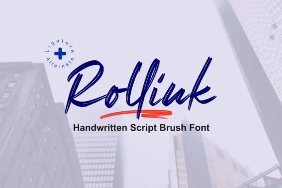 Rollink Font by zamjump — Script Handwritten Font