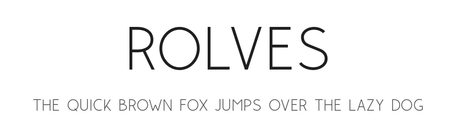 Rolves by Craft Supply Co. — Sans Serif Font