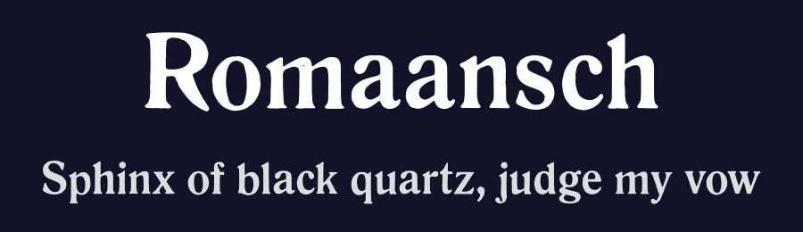 Romaansch by Michael Hennessey — Serif Font — thumbnail 2