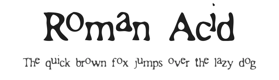 Roman Acid by Statica Productions — Decorative Font