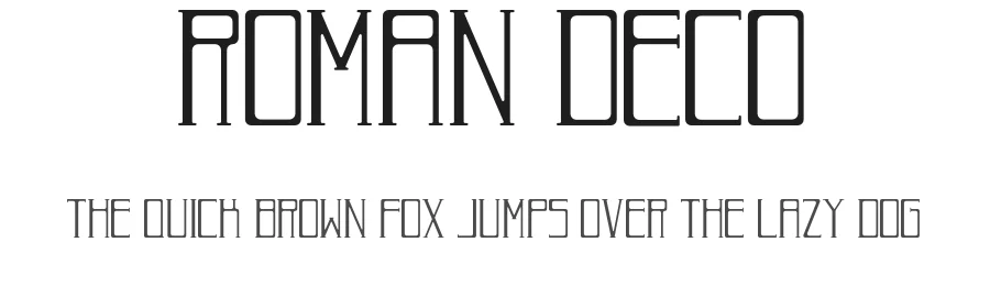 Roman Deco by Tomas Carrico — Decorative Font