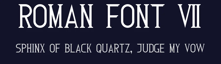 Roman Font 7 by Style-7 — Decorative Font — thumbnail 2