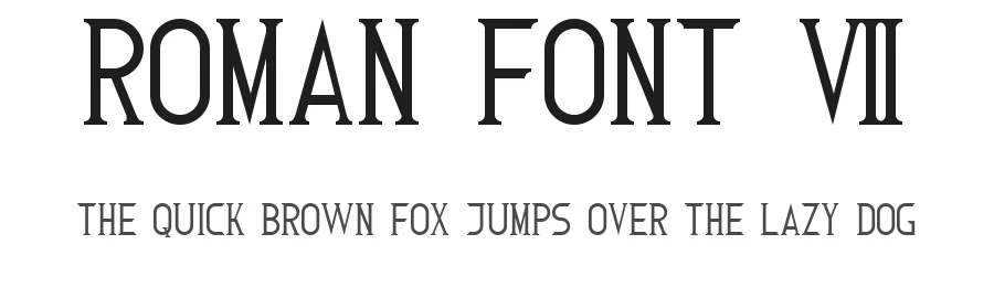 Roman Font 7 by Style-7 — Decorative Font