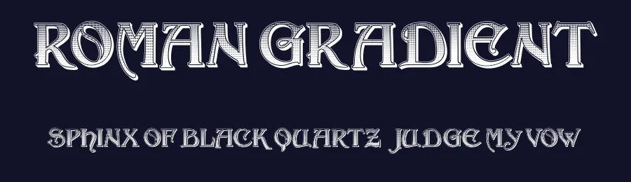 Roman Gradient by Vladimir Nikolic — Decorative Font — thumbnail 2
