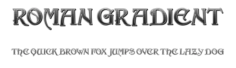 Roman Gradient by Vladimir Nikolic — Decorative Font