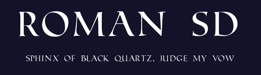 Roman SD by Steve Deffeyes — Decorative Font — thumbnail 2