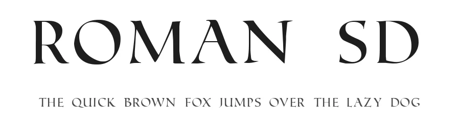 Roman SD by Steve Deffeyes — Decorative Font