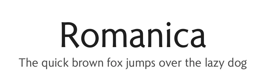 Romanica by K-Type — Decorative Font