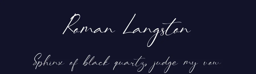 Roman Langston by UI Creative — Script Handwritten Font — thumbnail 2
