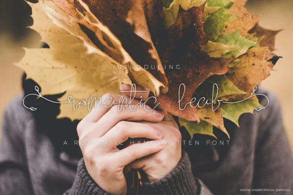 Romantic Leaf Font by Creassion Studio — Script Handwritten Font