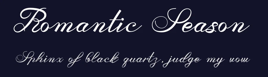 Romantic Season by Dedi Mujiono — Script Handwritten Font — thumbnail 2