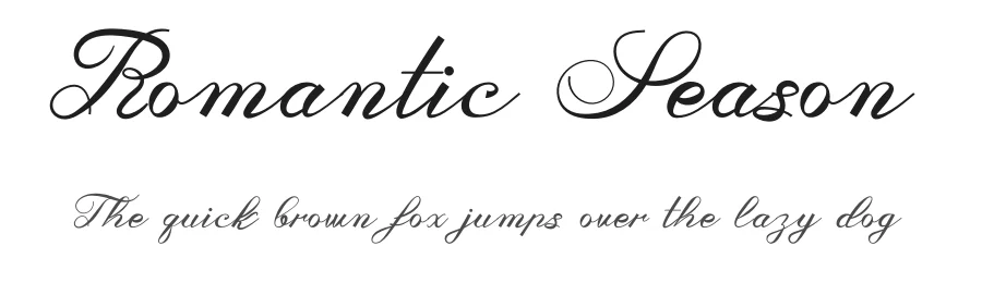 Romantic Season by Dedi Mujiono — Script Handwritten Font
