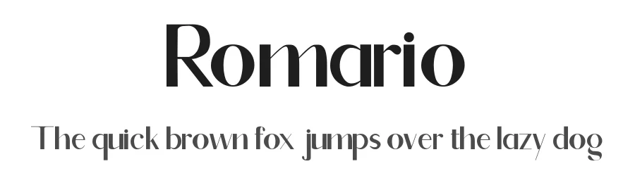 Romario by Goodrichees — Sans Serif Font