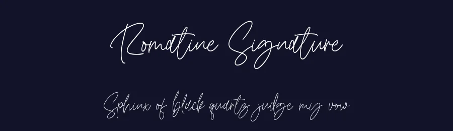 Romatine Signature by Ibrahima Studio — Script Handwritten Font — thumbnail 2