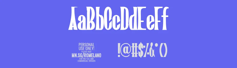 Romelano by Måns Grebäck — Decorative Font — thumbnail 3