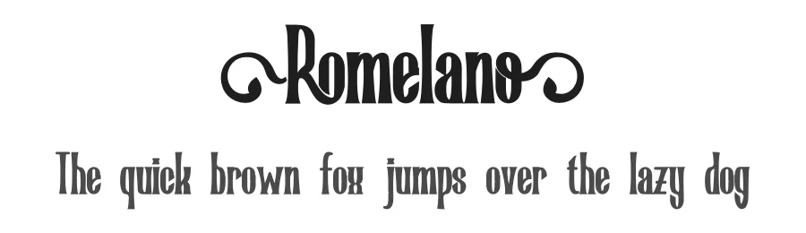 Romelano by Måns Grebäck — Decorative Font
