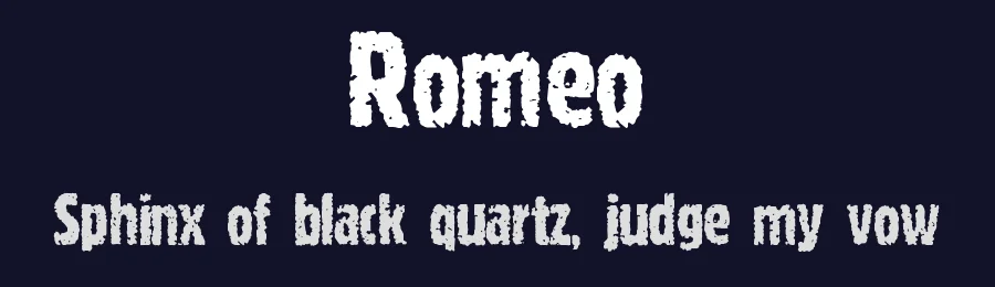 Romeo by Slut Digital Type — Decorative Font — thumbnail 2