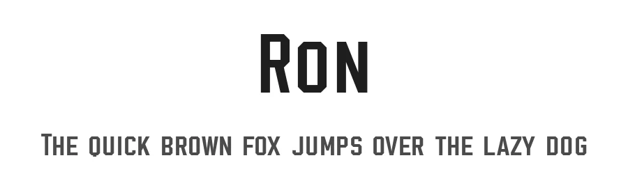 Ron by Brainware Graphic — Decorative Font