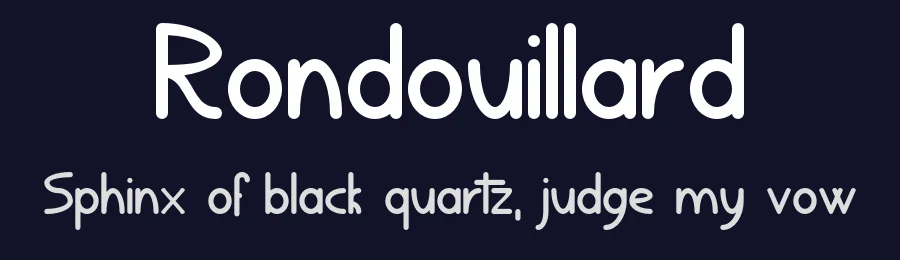 Rondouillard by Gaël Chrétien — Decorative Font — thumbnail 2