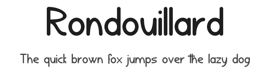 Rondouillard by Gaël Chrétien — Decorative Font
