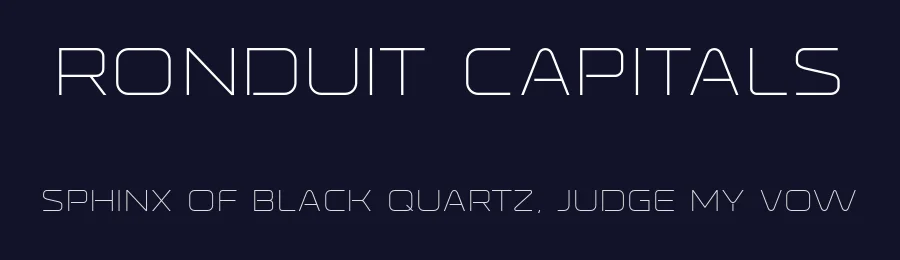 Ronduit Capitals by Neogrey Creative — Display Font — thumbnail 2
